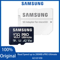 100%orginal SAMSUNG Micro SD 64GB U3 A2 Flash Memory Card 128GB 256GB V30 4K Micro SD Card 512GB Microsd SDXC C10 U1 TF Cards