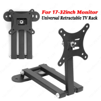 Adjustable TV Bracket Foldable Cold Rolled Steel Sheet Universal 17-32 inch TV Monitor Wall Mount Holder Multi-function Hanger