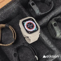 Elkson Apple Watch Ultra 1/2 49mm Quattro Pro 2.0 一體成形軍規錶帶