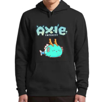 Axie Infinity Crypto Blockchain Fleece Hoodies Video Game AXS Cryptocurrency Shard Nft Trending Men's Sweatshirt Tops