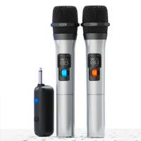 Professional UHF Wireless Microphone System USB Receiver Handheld Karaoke Microphone Home Party Smart TV Speaker Singing Mic