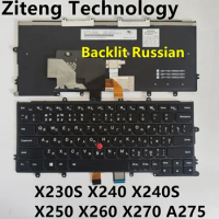 Laptop Keyboard For Lenovo For Thinkpad X230S X240 X240S X250 X260 X270 A275 Russia RUWith Backlit New