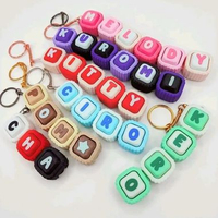 Gantungan Kunci Fidget Clicker Modular - Custom Nama 1 Huruf