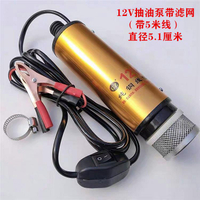 抽油泵柴油12V24伏220電動通用12水泵抽油神器加油槍搶油抽子機器[領邦五金配件]