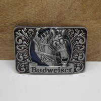 Buckleclub wholesale zinc alloy Horse head belt buckle western jeans gift belt buckle FP-02200 PEWTER FINISH