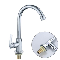 Sink Cold Taps Faucet Kitchen Sink Faucet Modern Plating Single Lever Hole Water-saving Tap Universal Kitchen Accessories