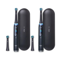 【德國百靈Oral-B-】iO9微磁電動牙刷-黑色雙入組(母親節 母親節禮物)