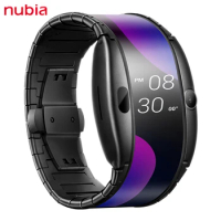 New Suitable for Nubia Alpha Intelligent Telefoon Horlog Flexibel Scherm Snapdragon Bluetooth Bellen Smart Watch Fitness Tracker