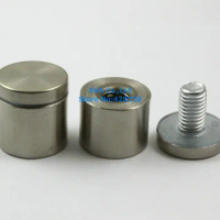 10 Pieces 25*25mm Stainless Steel Advertising Nail Wall Glass Standoff Pin