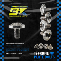 BKPH Ti Frame Plate Bolts Genuine Titanium Security Bolts Car Accessories