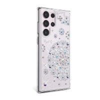 【apbs】Samsung S25/S24/S23/S22系列 輕薄軍規防摔水晶彩鑽手機殼(天使心)