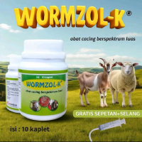 OBAT CACING KAMBING SAPI BABI AMPUH WORMZOL K ORIGINAL OBAT CACING KAMBING DOMBA ANJING WOMRMZOLK WO