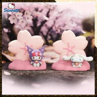 Sanrio Cherry Blossom Season Series Blind Box Night Light Cinnamoroll Kuromi Mysterious Box Toys Room Decor Kids Gift
