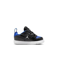 NIKE Jordan Court Connect Low Baby/Toddler (TD) [IQ6047-002] 9C Black/White-Game Royal