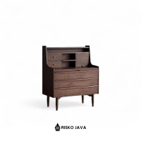 Meja Rias Kayu Jati / Tolet Retro Kayu Jati Modern / Meja Kamar Minimalis | GILLBERT