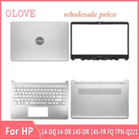 New For HP 14-DQ 14-DR 14S-DR 14S-FR FQ TPN-Q221 Laptop LCD Back Cover Front Bezel Upper Palmrest Bottom Case Keyboard Hinges