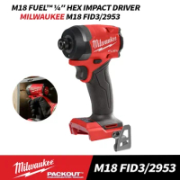 Milwaukee M18 FID3 FUEL™ 1/4" Hex Brushless Cordless Impact Driver 18V Power Tools MILWAUKEE 2953 Co