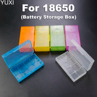 1PCS 18650 Battery Storage Box Hard Case Holder For 2x 18650 2x AA Rechargeable Battery Power Bank Plastic Organizer Case Box
