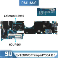 PAILIANG Laptop motherboard For LENOVO Thinkpad YOGA 11E DA0LI5MB6I0 00UP964 Mainboard Core SR1YV Celeron N2940 TESTED ddr3