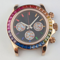 VK63มือ Daytona นาฬิกามือ Luminous Rainbow Hands Dial 29.5มม. สำหรับ VK63การเคลื่อนไหวเปลี่ยนชิ้นส่วนนาฬิกา Accessorie