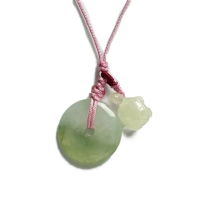 【Fubibaoding jeweler 富璧寶鼎珠寶】冰種平安扣小烏龜包掛(天然A貨 翡翠 鑰匙圈 轉運掛飾 平安歸來)