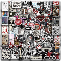 สติกเกอร์ Downtown Y2K Girls INS 50-100ชิ้น รูปแบบที่แตกต่างกัน PVC 5-8 ซม. สติกเกอร์ INS กันน้ำ