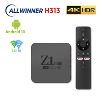 Original Z1 Mini Smart TV Box Android 10 Support 4K HDR10+ Dual Wifi BT Google Voice 2G16G Set-top TV Box Media Player 2.4/5G