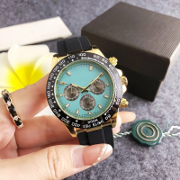 Cosmic Chronograph New Mechanical Watch Fluorine Rubber Strap Men's Watch Full Six-Hand Running Seco