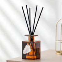 150ml Glass Reed Diffuser with Sticks, Home Scent Diffuser for Bathroom, Bedroom, Office, Hotel, Home Fragrance Aroma Diffuser
