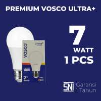 [COD 1 PCS ] 7 Watt - Lampu LED Bulb / LED Bulat Vosco Ultra+ Garansi  1 Tahun SNI
