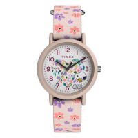 【TIMEX】Timex x Peanuts 34毫米春季花園手錶 白x粉 TXTW2W33400