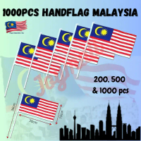 【Joymall】1000pcs Bendera Hand Flag Malaysia Bendera Malaysia Bendera Tangan Malaysia Handflag Merdek
