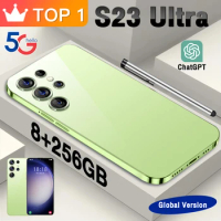 The new S23Ultra smartphone has 7.3-inch HD screen 8GB+256GB, fast gaming, and is a portable Android phone for 14 + years old
