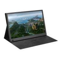 Ultra thin portable monitor 15.6 inch with leather sheath 1920X1080 IPS desktop portable monitor portable gaming monitor