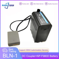 NP-F NP-F980D F970 Battery Pack Plus PS-BLN1 BLN-1 DC Coupler for Olympus OM-D E-M5 II 2 E-M1 PEN E-P5 Digital Cameras
