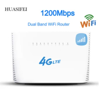 New Unlock 1200Mbps Wireless Router Gigabit Dual-band AC Wireless CPE Wifi Industrial Router 4G LTE CPE Mobile Router