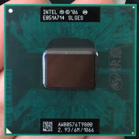 Intel CPU Core 2 Duo T9800 CPU 6M Cache/2.93GHz/1066/Dual-Core Socket 478 laptop processor GM45 PM45