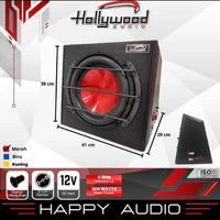 Subwoofer Aktif Hollywood Audio HW 1260 BassTube Petak Bass Box Aktif 12 Inch BassBox Ori Bergaransi