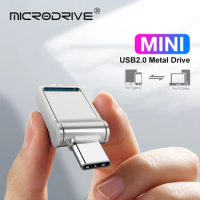 OTG Type C Pen Drive Mini Metal Usb Memory Stick 32GB usb flash card 128GB type-C Pendrive for smartphone Huawei