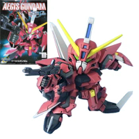 Original Genuine SD BB 261 GAT-X303 Aegis Gundam Gunpla Assembled Model Kit Action Figure Anime Figure Gift Toy NEW For Children