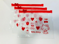 【震撼精品百貨】Hello Kitty 凱蒂貓 HELLO KITTY夾鍊袋組(一組3個入) 震撼日式精品百貨