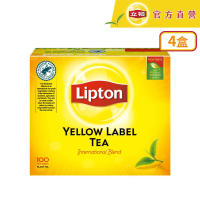 立頓 黃牌精選紅茶(2gx100入x4盒)