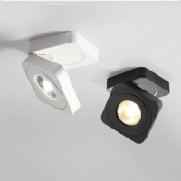 Folding COB LED Downlights 5W 7W 10W Surface Mounted Led Ceiling Lamps Spot Light 360 Degree Rotation Downlights