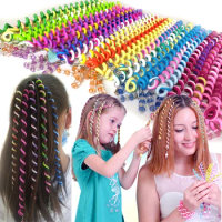 6PCS DIY Hair Styling Braiding Tools Ponytail Maker Princess Dress Up Accessories French Centipede Braider Twist Hair Clip