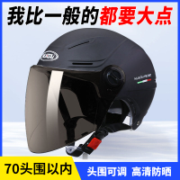 No. plus-Sized Electric Bicycle Helmet Big Head Circumference Men and Women Extra Large Size 5xxl Summer 70 Battery Car Half Helmet Helmet