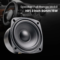 Audio iLouder Speaker Full Range Mobil HiFi 3 Inch 8Ohm 15W - AL1D - Black Viral