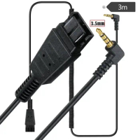 QD Quick Disconnect Connection Line To DC3.5mm Plug QD Quick Release Phone Line Suitable For Jabra QD Earphones