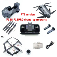 SJ/RC SJRC F11 PRO F11PRO F11S 4K RC Drone Spare Parts blade motor arm Charging Cable remote controller etc.