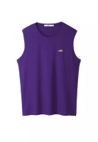 HLA Breathable Quick Dry Sport Style Sleeveless Shirt Men (Purple) -HWJBJ2W031A31