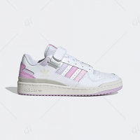 adidas 休閒鞋 女鞋 運動鞋 FORUM LOW W 白粉 FZ5946